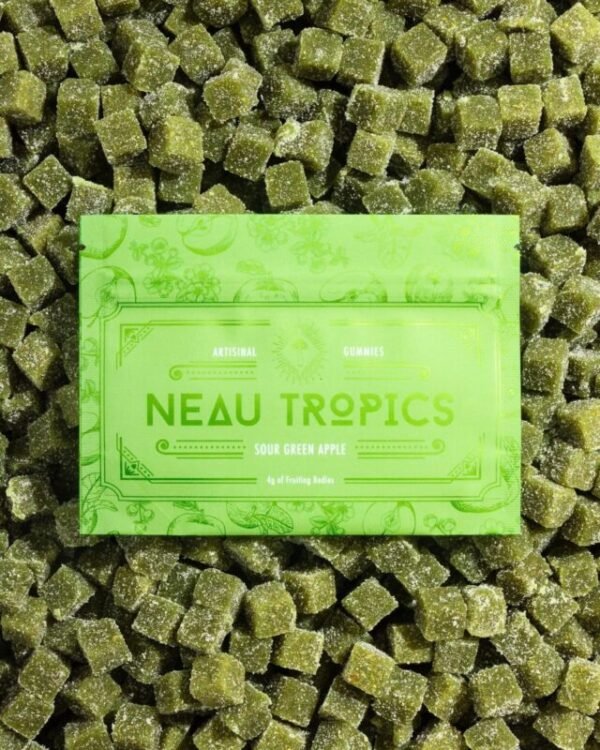 neau tropics sour green apple 4g gummies